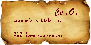 Csermák Otília névjegykártya